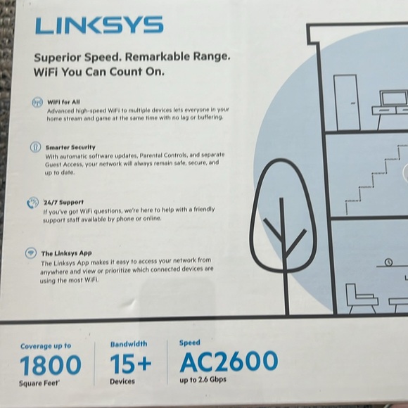 Linksys Max-Stream Dual-Band WiFi 5 Router - Picture 5 of 6